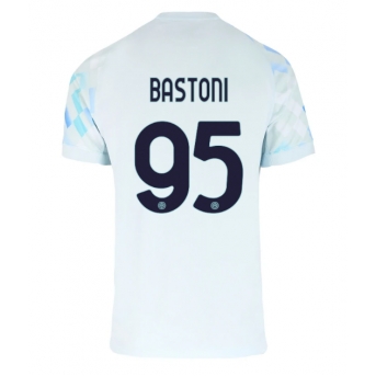 Inter Milan Alessandro Bastoni #95 Maglia Gara Trasferta Repliche 2025-26 Maniche Corte